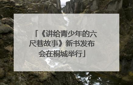 《讲给青少年的六尺巷故事》新书发布会在桐城举行