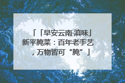 「早安云南·滇味」新平腌菜：百年老手艺，万物皆可“腌”