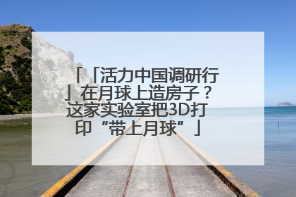 「活力中国调研行」在月球上造房子？这家实验室把3D打印“带上月球”