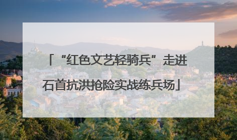 “红色文艺轻骑兵”走进石首抗洪抢险实战练兵场