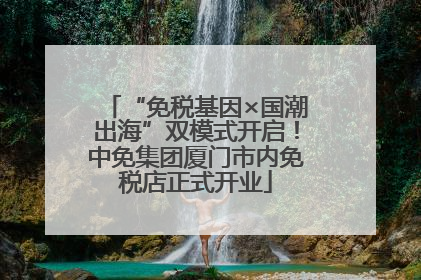 “免税基因×国潮出海”双模式开启！中免集团厦门市内免税店正式开业