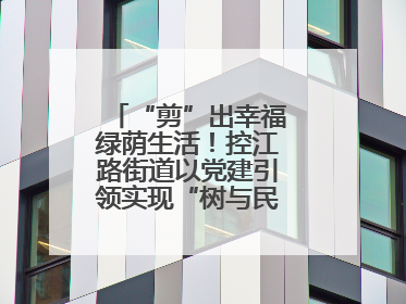 “剪”出幸福绿荫生活！控江路街道以党建引领实现“树与民”双向奔赴