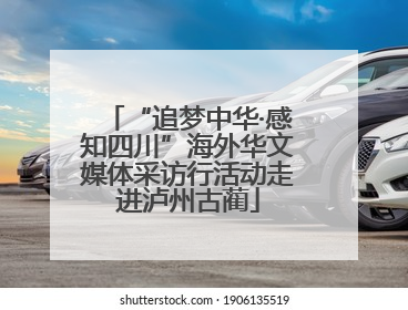 “追梦中华·感知四川”海外华文媒体采访行活动走进泸州古蔺
