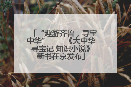 “趣游齐鲁，寻宝中华”——《大中华寻宝记 知识小说》新书在京发布