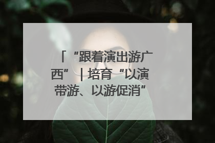 “跟着演出游广西”｜培育“以演带游、以游促消”文旅消费新生态
