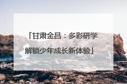 甘肃金昌：多彩研学解锁少年成长新体验