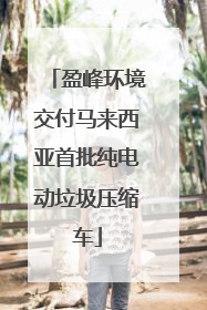 盈峰环境交付马来西亚首批纯电动垃圾压缩车