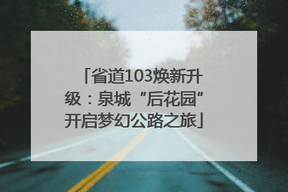 省道103焕新升级：泉城“后花园”开启梦幻公路之旅