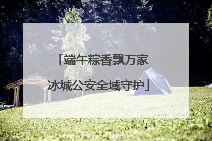 端午粽香飘万家 冰城公安全域守护