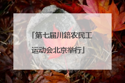 第七届川籍农民工运动会北京举行