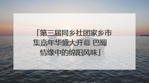 第三届同乡社团家乡市集嘉年华盛大开幕 巴蜀情缘中的绵阳风味
