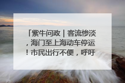 紫牛问政｜客流惨淡，海门至上海动车停运！市民出行不便，呼吁铁路部门恢复班次