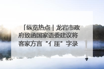 纵览热点｜龙岩市政府致函国家语委建议将客家方言“亻厓”字录入《新华字典》引发热议，当地回应