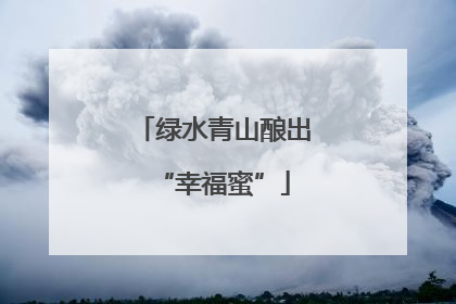 绿水青山酿出“幸福蜜”