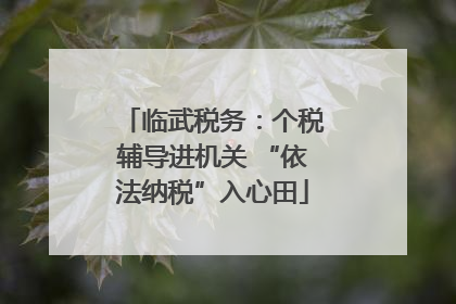 临武税务：个税辅导进机关 “依法纳税”入心田