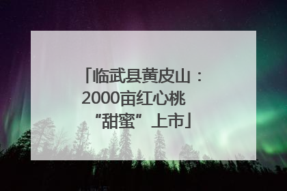 临武县黄皮山：2000亩红心桃“甜蜜”上市