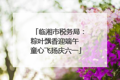 临湘市税务局：粽叶飘香迎端午 童心飞扬庆六一