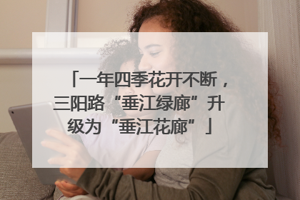 一年四季花开不断，三阳路“垂江绿廊”升级为“垂江花廊”