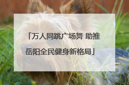 万人同跳广场舞 助推岳阳全民健身新格局