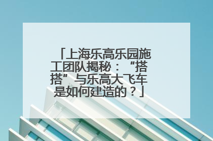 上海乐高乐园施工团队揭秘：“搭搭”与乐高大飞车是如何建造的？