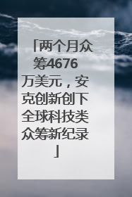 两个月众筹4676万美元，安克创新创下全球科技类众筹新纪录