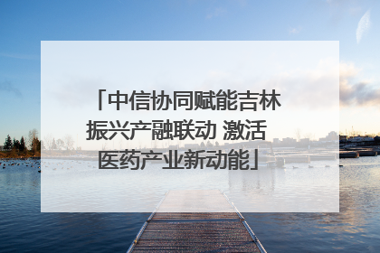中信协同赋能吉林振兴产融联动 激活医药产业新动能