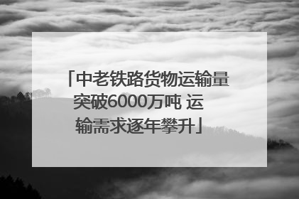 中老铁路货物运输量突破6000万吨 运输需求逐年攀升