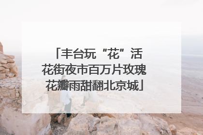 丰台玩“花”活 花街夜市百万片玫瑰花瓣雨甜翻北京城
