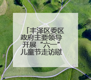 丰泽区委区政府主要领导开展“六一”儿童节走访慰问活动