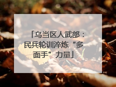 乌当区人武部：民兵轮训淬炼“多面手”力量