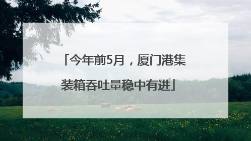 今年前5月，厦门港集装箱吞吐量稳中有进