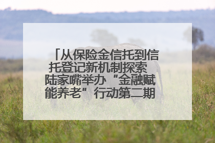 从保险金信托到信托登记新机制探索 陆家嘴举办“金融赋能养老”行动第二期行业交流会