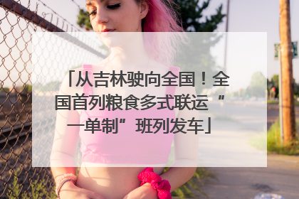 从吉林驶向全国！全国首列粮食多式联运“一单制”班列发车