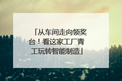 从车间走向领奖台！看这家工厂青工玩转智能制造