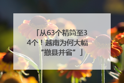 从63个精简至34个！越南为何大幅“撤县并省”