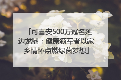 可喜安500万冠名延边龙鼎：健康领军者以家乡情怀点燃绿茵梦想