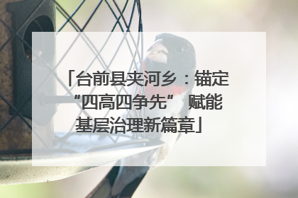 台前县夹河乡：锚定“四高四争先” 赋能基层治理新篇章