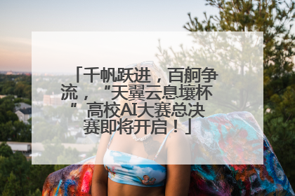 千帆跃进，百舸争流，“天翼云息壤杯”高校AI大赛总决赛即将开启！