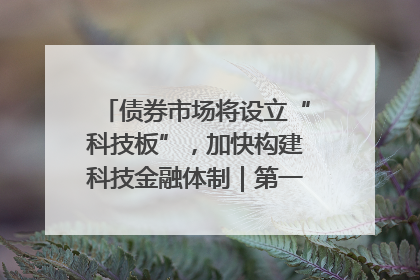 债券市场将设立“科技板”，加快构建科技金融体制｜第一财经研究院中国金融条件指数周报