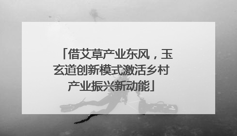 借艾草产业东风，玉玄道创新模式激活乡村产业振兴新动能