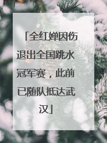 全红婵因伤退出全国跳水冠军赛，此前已随队抵达武汉
