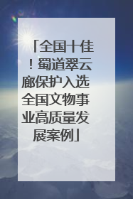 全国十佳！蜀道翠云廊保护入选全国文物事业高质量发展案例
