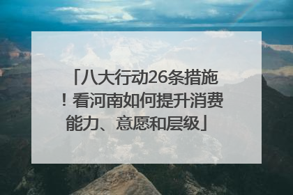 八大行动26条措施！看河南如何提升消费能力、意愿和层级