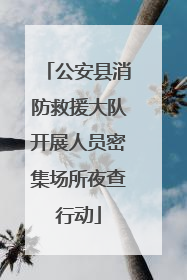 公安县消防救援大队开展人员密集场所夜查行动