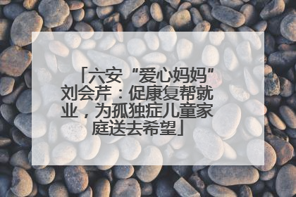 六安“爱心妈妈”刘会芹：促康复帮就业，为孤独症儿童家庭送去希望