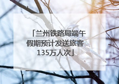 兰州铁路局端午假期预计发送旅客135万人次