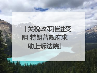 关税政策推进受阻 特朗普政府求助上诉法院