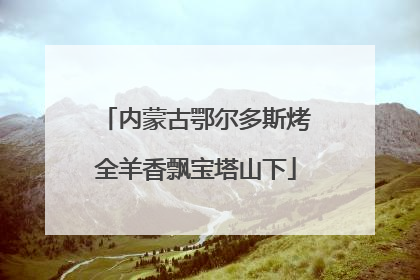 内蒙古鄂尔多斯烤全羊香飘宝塔山下