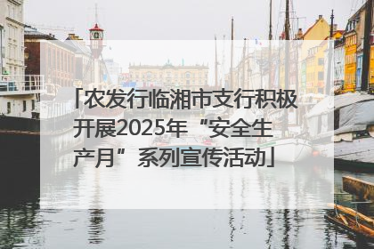 农发行临湘市支行积极开展2025年“安全生产月”系列宣传活动