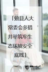勉县人大常委会多措并举筑牢生态环境安全底线